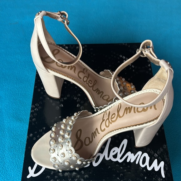 Sam Edelman Yaria LT Gold/ivory  size 8 - Picture 7 of 12